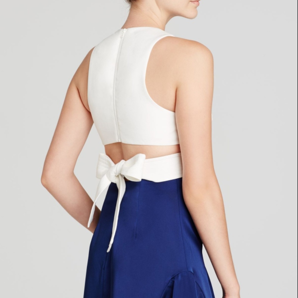 Cameo Collective White Tie Crop Top Cirrus XS